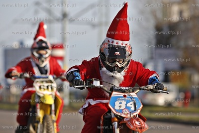 Gdansk. XIII edycja parady Mikolaje na Motocyklach....
