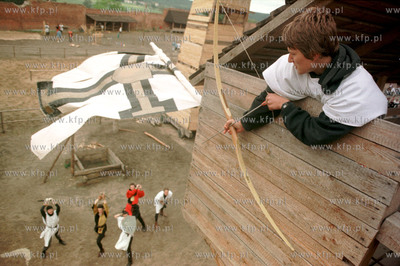 Turniej rycerski na zamku w Gniewie. 07.96  Fot. Maciej...