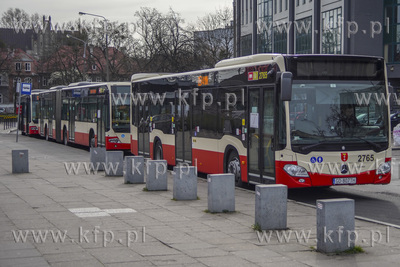 Pętla autobusowa przy dworcu kolejowym Gdańsk Wrzeszcz....