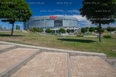 Hala widowiskowo - sportowa Ergo Arena na granicy Gdańska...