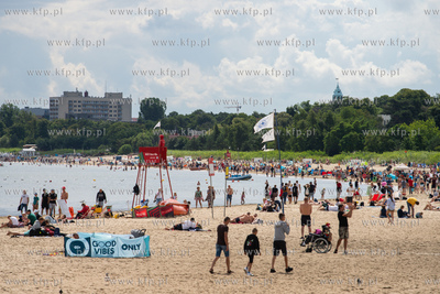 Sopot, plaża strzeżona.  25.07.2023 / fot. Anna Rezulak...