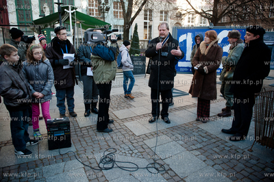 Gdansk. Dlugi Targ. Wernisaz wystawy plenerowej pt...
