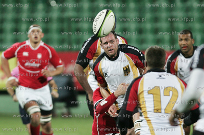 Gdansk. Stadion Miejski przy ul. Traugutta. Mecz rugby...
