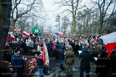 Gdansk. Cmentarz Garnizonowy przy ul. Gielguda. Apel...