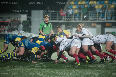 Gdynia. Narodowy Stadion Rugby. Mecz rugby dywizji...
