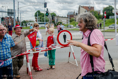 Gdansk. Skrzyzowanie ul. 3 Maja i Armii Krajowej. Pozegnalne...