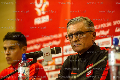 Gdansk. Stadion Energa. Konferencja prasowa poprzedzajaca...