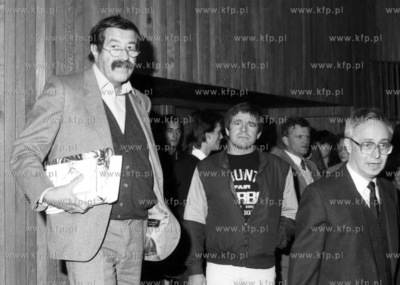 Wizyta Guntera Grassa na Uniwersytecie Gdanskim w Gdansku....