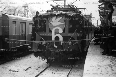 Otwarcie lini SKM Gdańsk Główny -  Nowy Port. 
2.01.1951
0009666z
Fot....