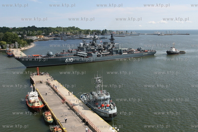 Gdynia. Wizyta trzech okretow Floty Baltyckiej Federacji...