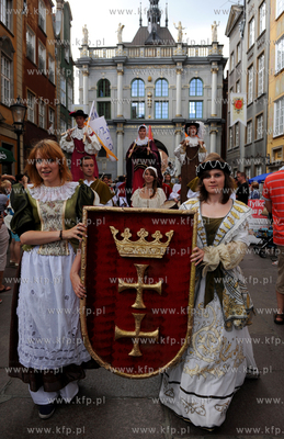 Gdansk. Dlugi Targ. Ceremonia otwarcia Jarmarku sw....