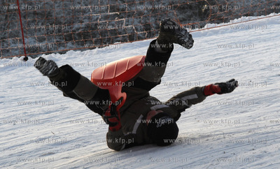 Sopot. Lysa Gora. Zimowa pogoda, mroz i snieg przyciagaja...