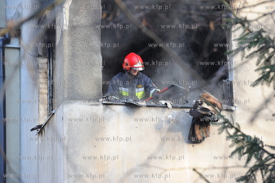 Sopot. Pozar mieszkania na ulicy Jana Sobieskiego 67....