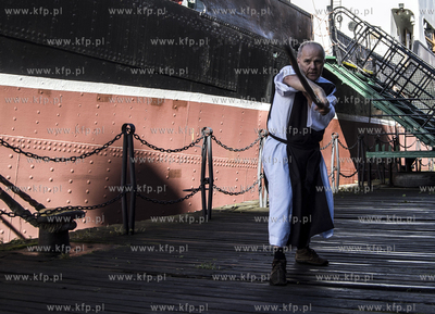 Gdansk. Wyspa Olowianka. Do abordazu - rekonstrukcja...