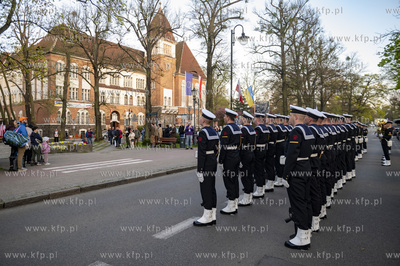 Sopot. Święto Narodowe Trzeciego Maja. Przemarsz...