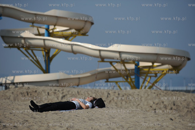Wiosna na plazy w Gdansku Brzeznie.26.03.2010fot....