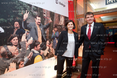 Pierwszy oficjalny polski pokaz filmu Andrzeja Wajdy...