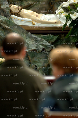 Grob Panski w bazylice Mariackiej w Gdansku. 15.04.2006...