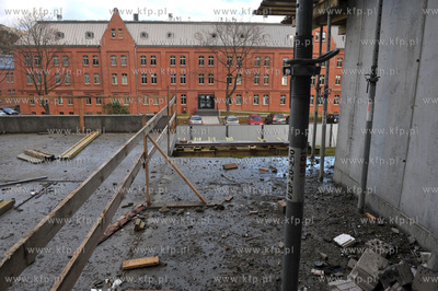 Budowa przez firm Hossa osiedla Garnizon na terenie...