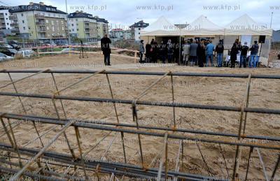 Uroczystosc wmurowania kamienia wegielnego pod budowe...