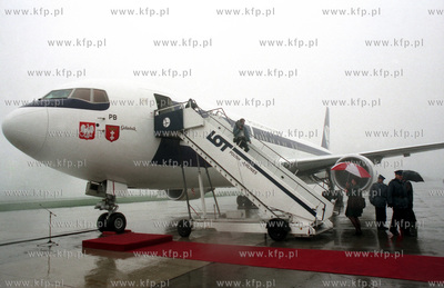 Chrzest nowego samolotu Boeing Polskich Linii Lotniczych...