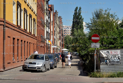 Gdansk. Wylot ul. Spichrzowej do ul. Chmielnej na wyspie...