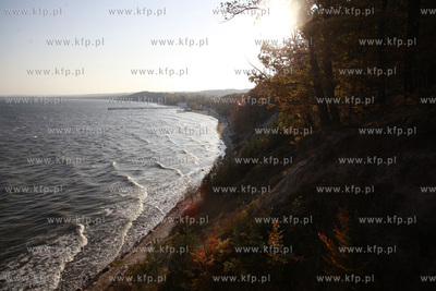 Gdynia Orlowo. Molo widziane z klifu. 25.11.2011 fot....