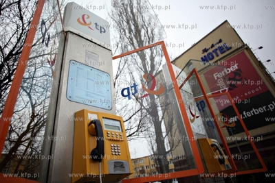 Gdansk Wrzeszcz. Salon firmy telekomunikacyjnej Orange,...