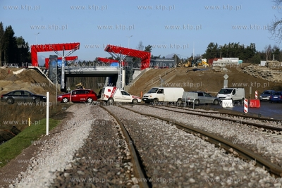 Objazd budowanego wiaduktu w ciagu ulicy Budowlanych...