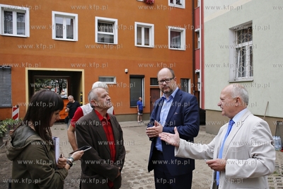 Prezydent Gdańska Paweł Adamowicz odwiedził miejsca...