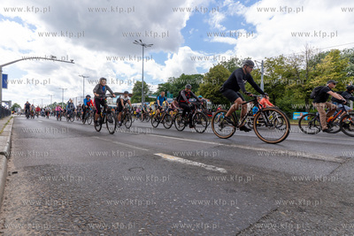 Wielki Przejazd Rowerowy na ulicach Gdańska. 09.06.2024...