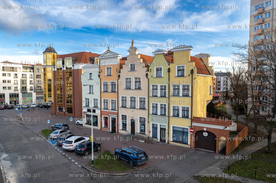 Tzw. "Złote" kamienice przy Długich Ogrodach W Gdańsku...