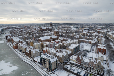 Zima w Gdańsku. Panorama Głównego Miasta. 12.01.2026...
