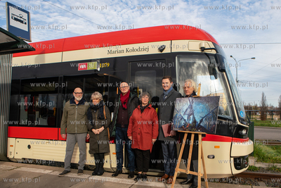 Gdańsk, pętla tramwajowa przy ul. Witosa. Uroczystość...