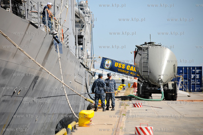 Nabrzeze francuskie portu w Gdyni. Robocza wizyta amerykanskiej...