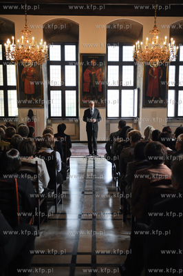 Gdansk. Ratusz Glownomiejski. Dzien Edukacji Narodowej....