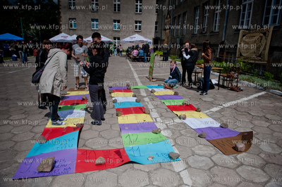 Gdansk. Dziedziniec Wydzialu Chemii Uniwesrystetu Gdanskiego....