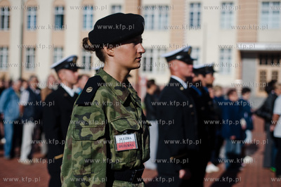 Gdynia. Oksywie. Akademia Marynarki Wojennej. Uroczystosc...