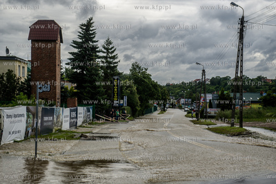 Gdańsk. Skutki silnych opadow, które przeszły nad...