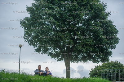 Gdansk. Dolne Miasto. Teren Bastionów przy ulicach...