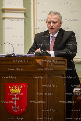 Gdansk. Nowy Ratusz. XXXII Sesja Rady Miasta Gdanska....