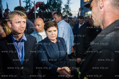 Remiza strażacka w Brusach. Wizyta Premier RP Beaty...