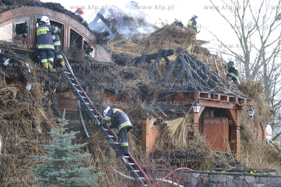 Pozar w Redzie - Ciechocinie. Splonela restauracja...