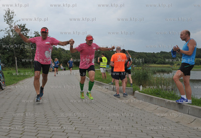 Inauguracja parkrun Gdańsk-Południe. Nz. bracia Drapella,...