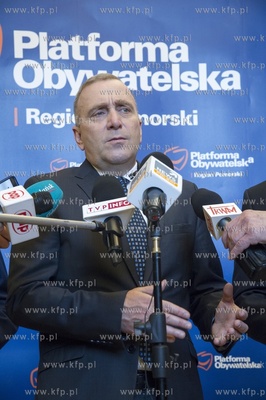 Gdansk. Spotkanie Grzegorza Schetyny i Slawomira Neumanna...