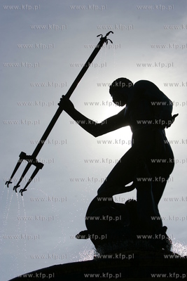 Gdansk, fontanna Neptuna na Dlugim Targu. 10.06.2008...