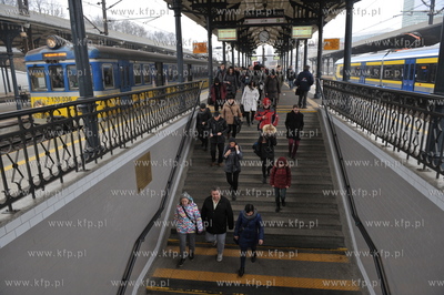 Gdansk, Dworzec Glowny PKP. Inauguracyjny, pierwszy...
