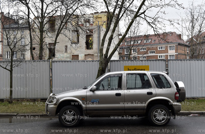 Gdańsk. Budowa apartamentowcow w kwartale ulic. Osiek,...