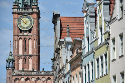 Gdańsk. Ratusz Głownego Miasta i Długi Targ. 7.07.2018...