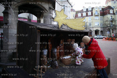 Sopot. Szopka bozonarodzeniowa przy kosciele garnizonowym...